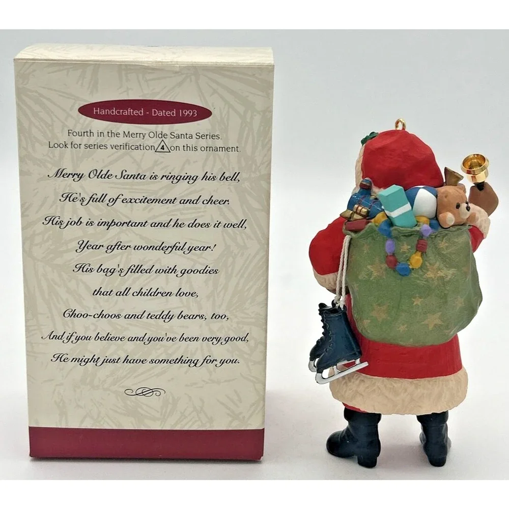 1993 Hallmark Merry Olde Santa‎ Christmas Ornament SKU U214